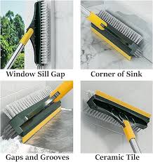 3-in-1 Extendable Wiper Brush with Built-in Squeegee
