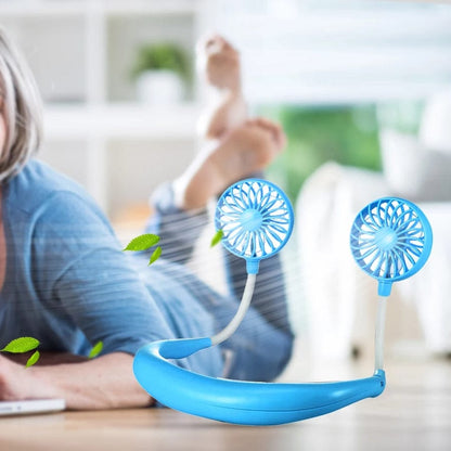 Portable Neck Fan - USB Rechargeable Wearable Cooling Fan For Traveling